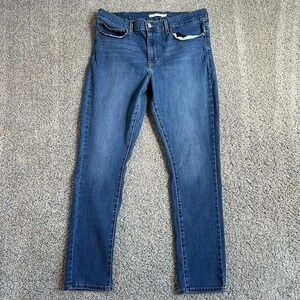 Levi's Slimming Skinny High Rise Medium Wash Stretch Denim Jeans Women's 33